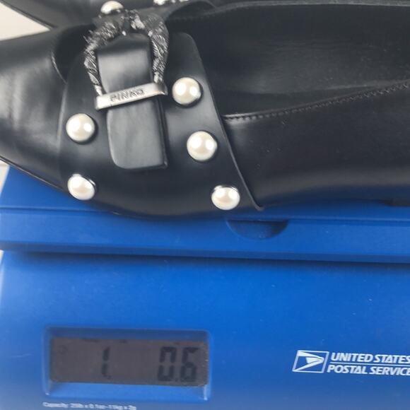 Pinko black leather ballet flats 37 -us 7 - Picture 10 of 10